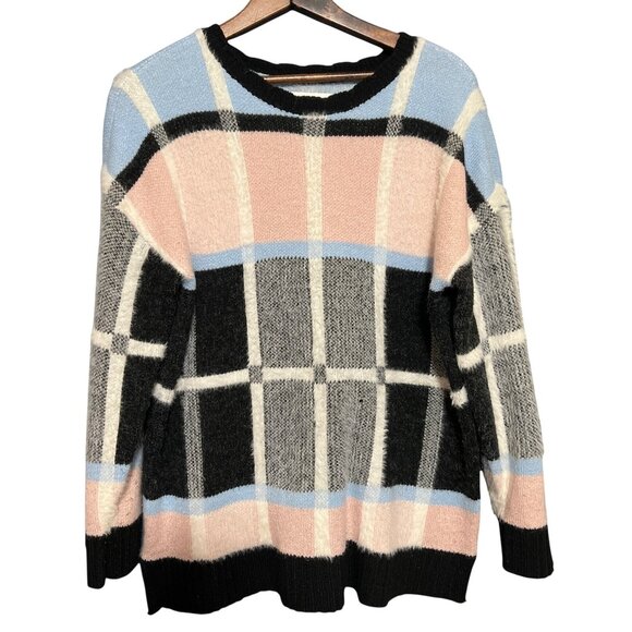 Windowpane Sweater Size M - Picture 1 of 8